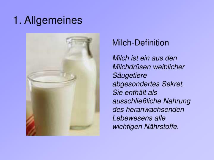 PPT Die Milch macht‘s! PowerPoint Presentation ID452016