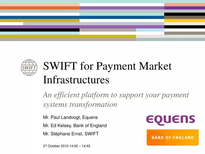 swift for payment market infrastructures n.
