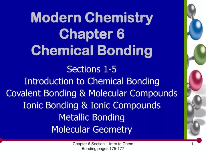 modern chemistry chapter 6 chemical bonding n.