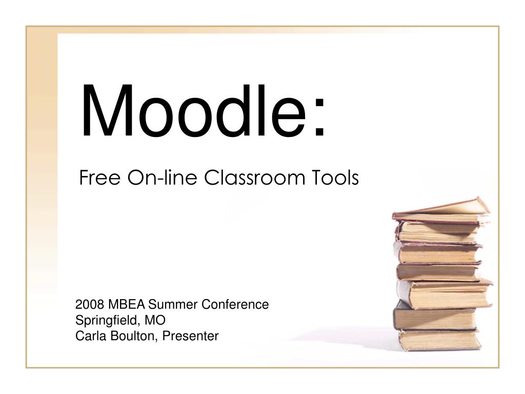 powerpoint presentation on moodle