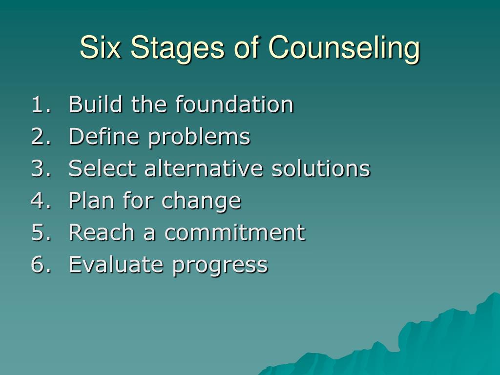 problem resolution stage of counselling