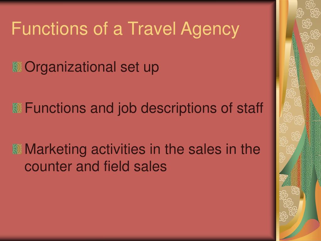travel agency model definition