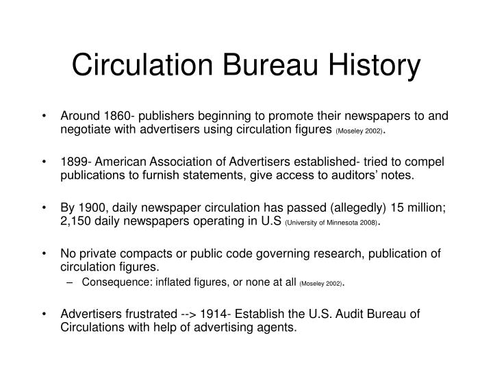 Ppt Circulation Audit Bureaus Powerpoint Presentation Free Download Id 454664
