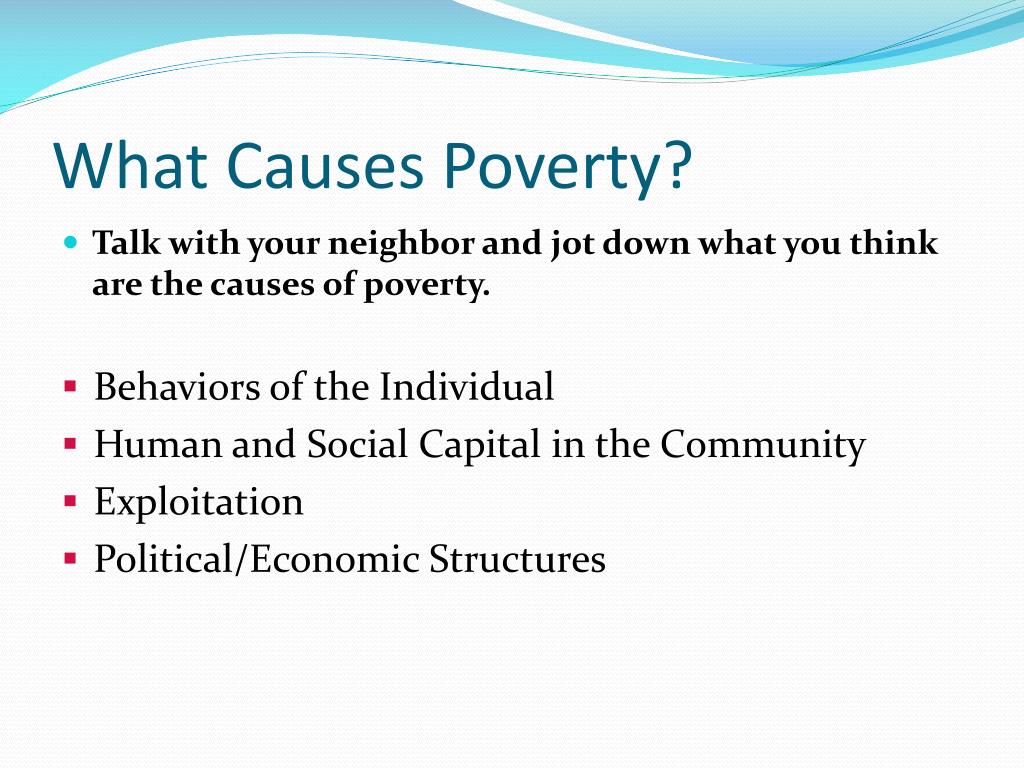 the culture of poverty thesis