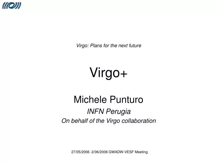 virgo plans for the next future virgo n.