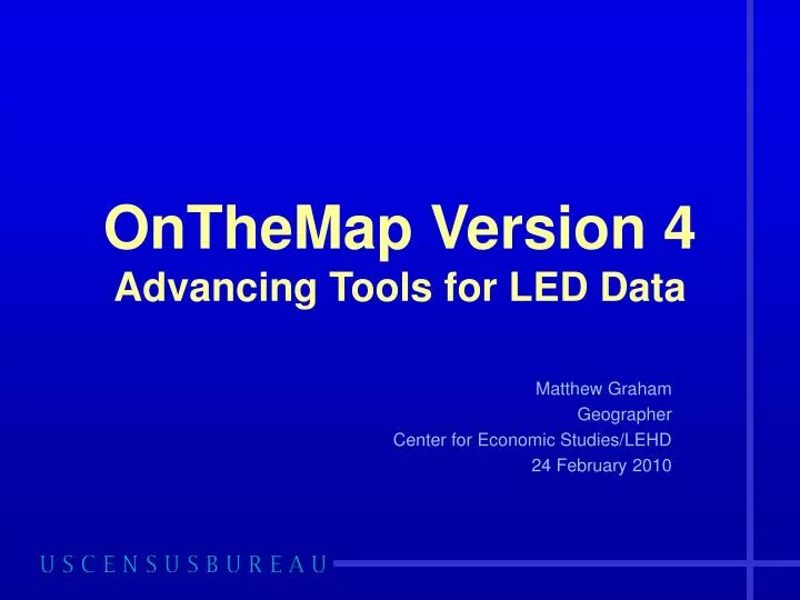 onthemap version 4 advancing tools for led data n.