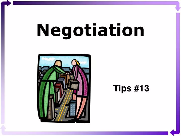negotiation n.