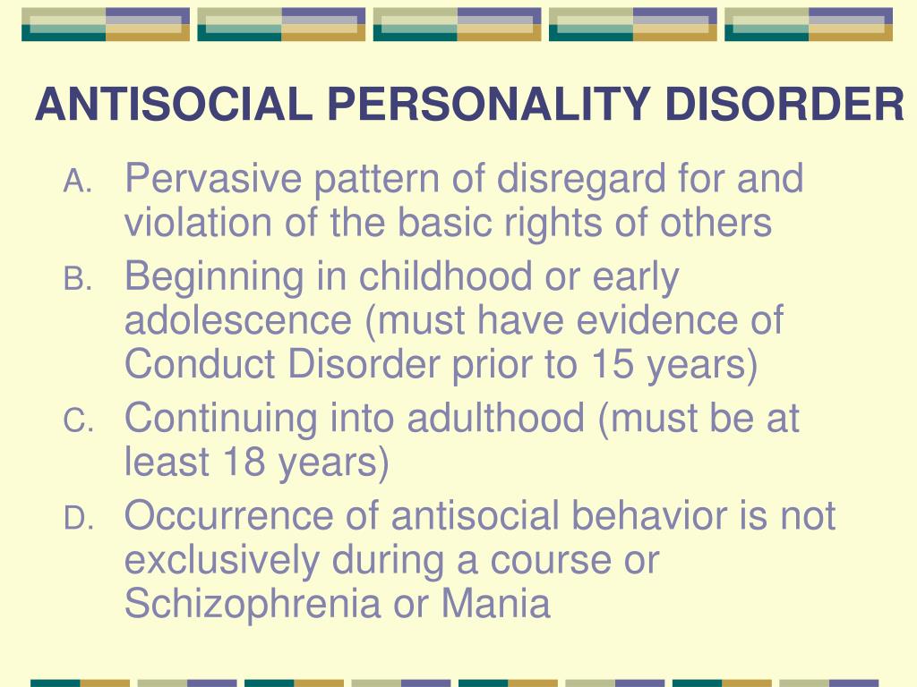 PPT - PERSONALITY DISORDERS: PowerPoint Presentation, free download ...