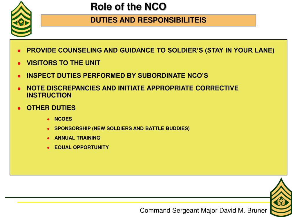 Electronic Warfare Nco Duty Description