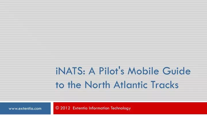 inats a pilot s mobile guide to the north atlantic tracks n.