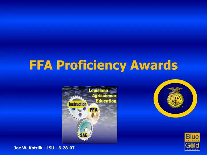 ffa proficiency awards n.