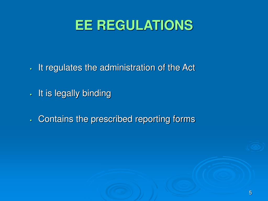 PPT - EMPLOYMENT EQUITY ACT, No 55, 1998 (EEA) PowerPoint Presentation ...