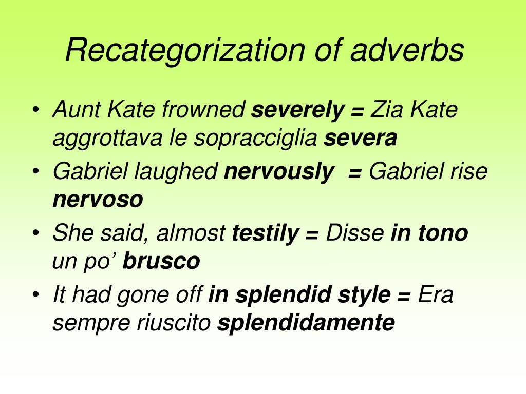 Drive adverb. Grammatical categories of adverbial. Order of adverbs. Intensifying adverbs. Grammatical categories of Nouns.