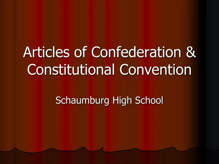 articles of confederation constitutional convention n.