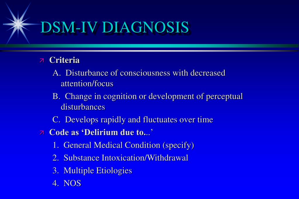 dsm 5 diagnosis
