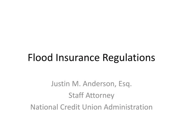 PPT Flood Insurance Regulations PowerPoint Presentation, free