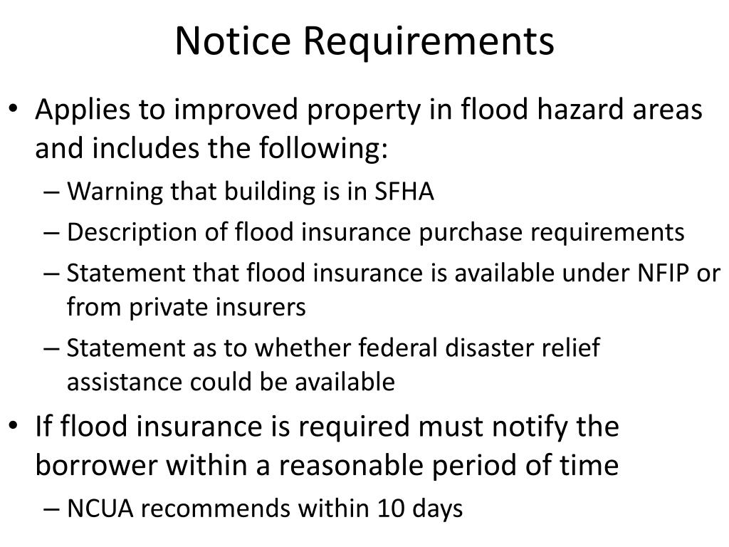 PPT Flood Insurance Regulations PowerPoint Presentation