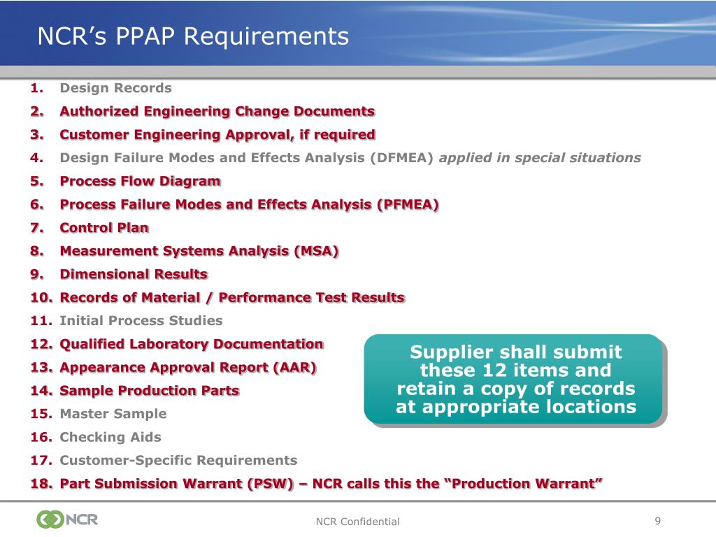 PPT - Production Part Approval Process (PPAP) PowerPoint Presentation ...