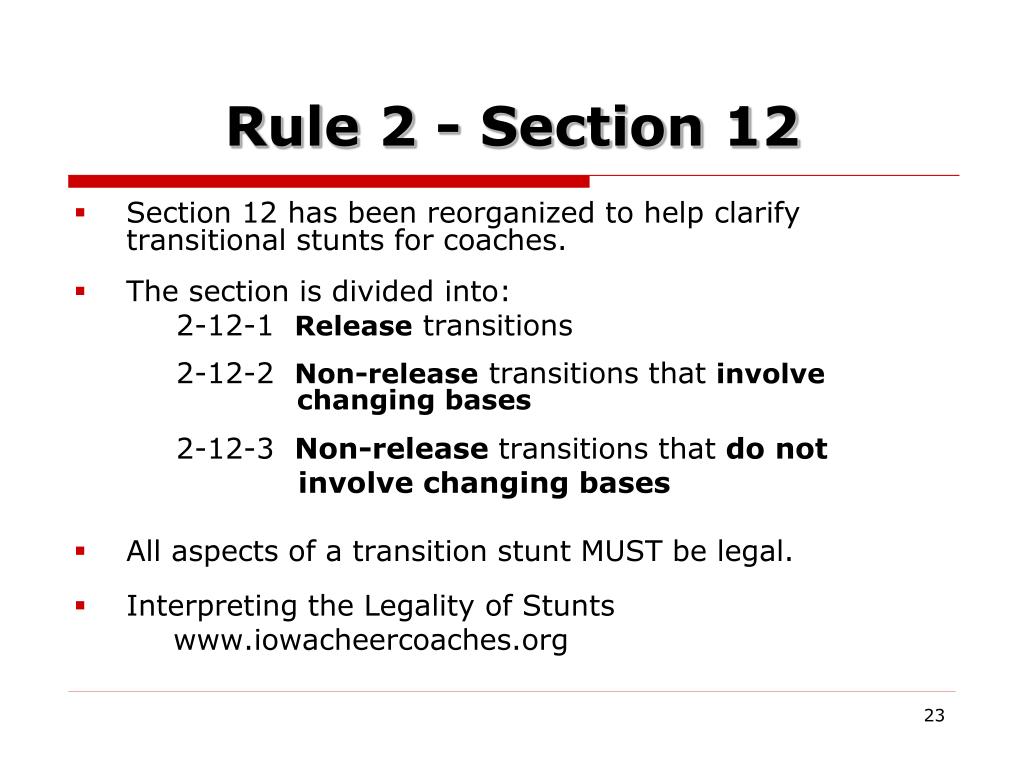 PPT Iowa Cheerleading Coaches’ Association NFHS Spirit Rules Meeting PowerPoint Presentation