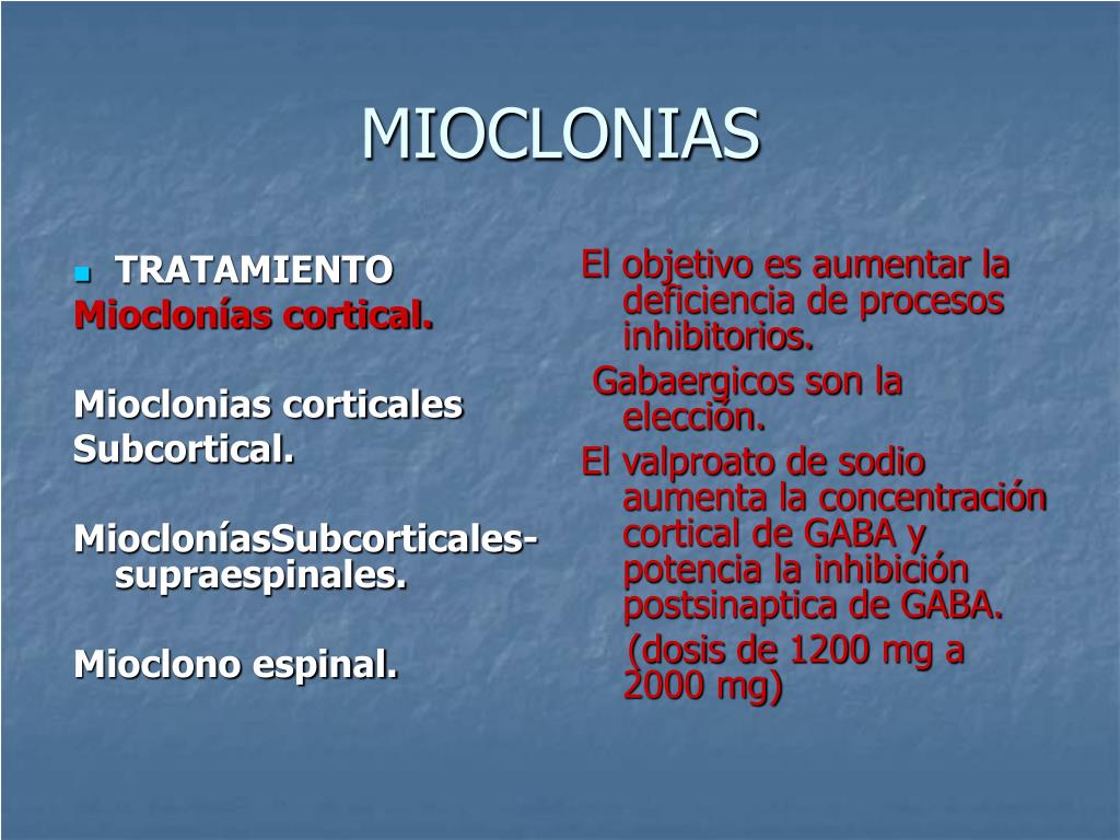 PPT - MIOCLONIAS PowerPoint Presentation, free download - ID:457974
