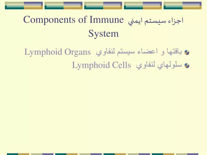 components of immune system n.