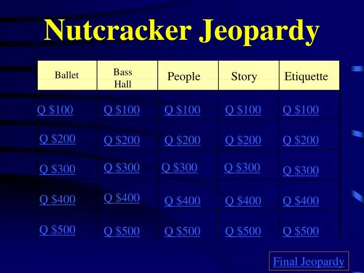 nutcracker jeopardy n.