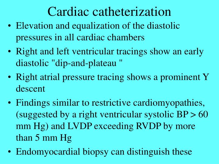 cardiac catheterization interpretation of findings cardiac catheterization interpretation of findings