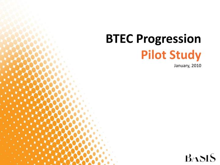 btec progression pilot study january 2010 n.