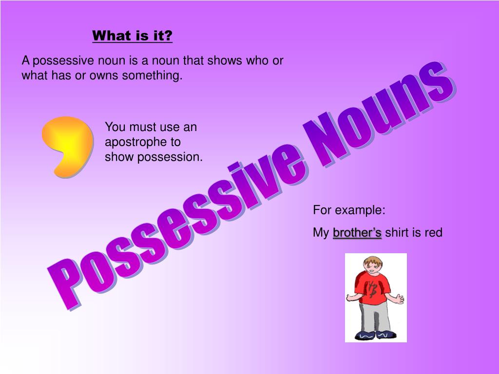 ppt possessive nouns powerpoint presentation id 459825