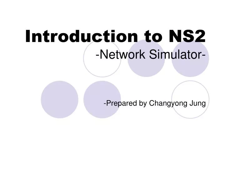 introduction to ns2 network simulator n.