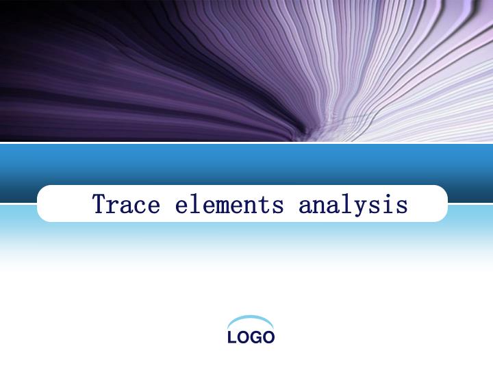 trace elements analysis n.