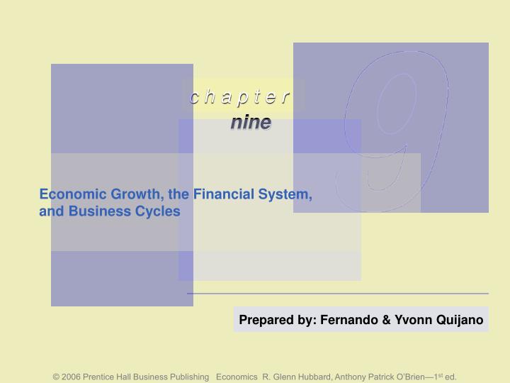 economic growth the financial system and business cycles n.