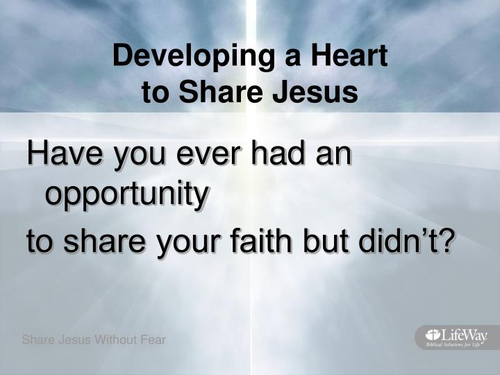 share jesus without fear outline