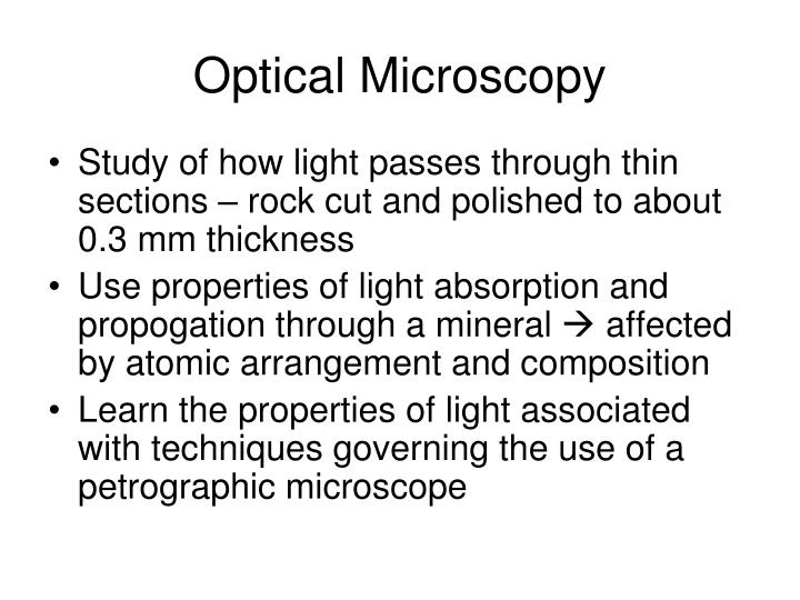 optical microscopy n.