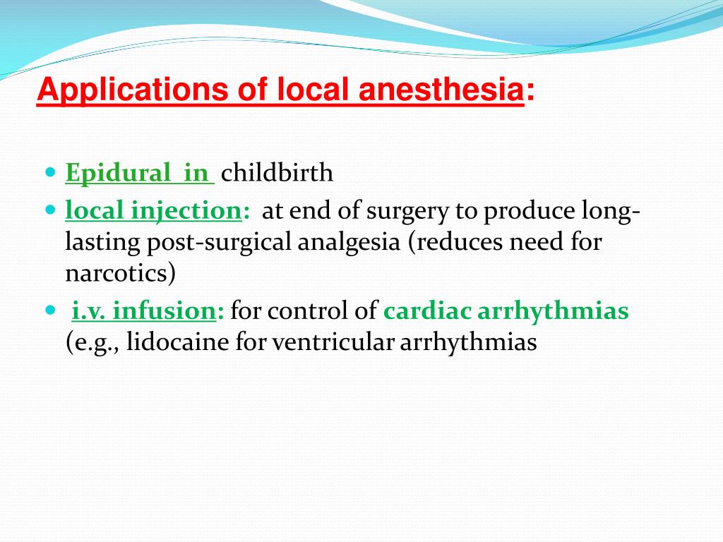 PPT LOCAL ANESTHETICS PowerPoint Presentation, free download ID463204