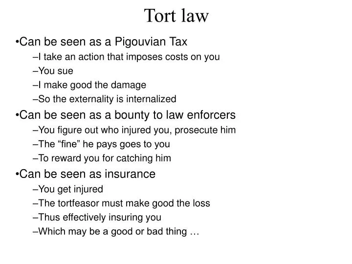 tort law n.