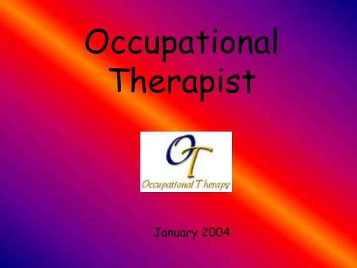 occupational therapist n.