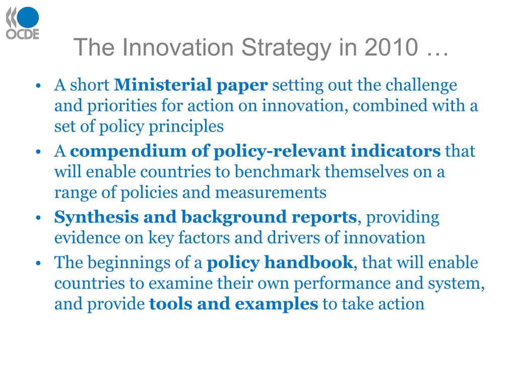 PPT The OECD Innovation Strategy Findings and Implications PowerPoint Presentation ID464379