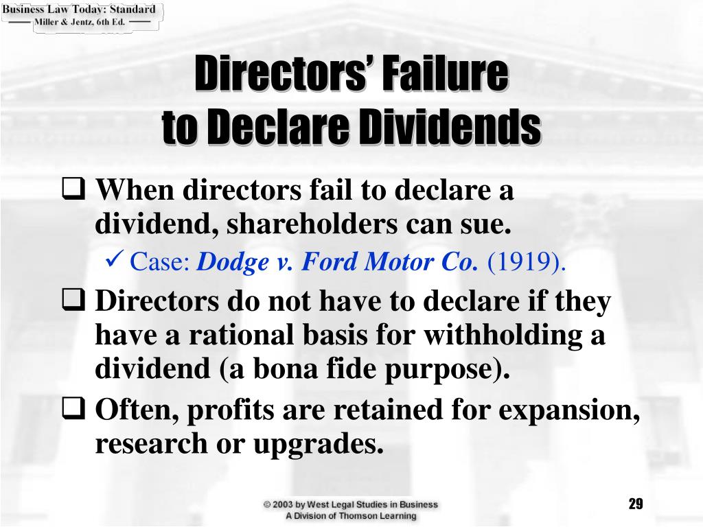 PPT  Chapter 27 Corporate Directors, Officers and Shareholders PowerPoint Presentation  ID:465099