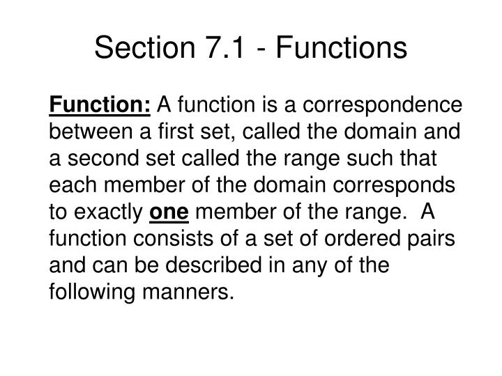section 7 1 functions n.