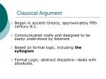 PPT - Structuring and Analyzing Arguments: The Classical, Toulmin, and