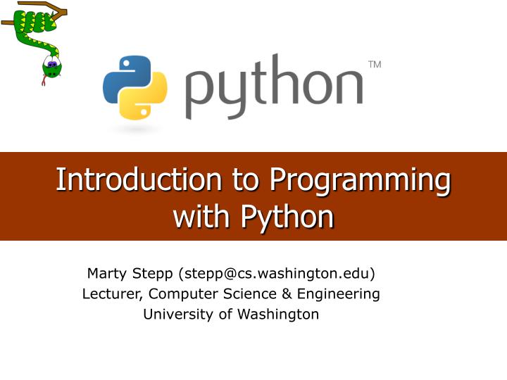 PPT - Introduction to Programming with Python PowerPoint Presentation, free  download - ID:466346
