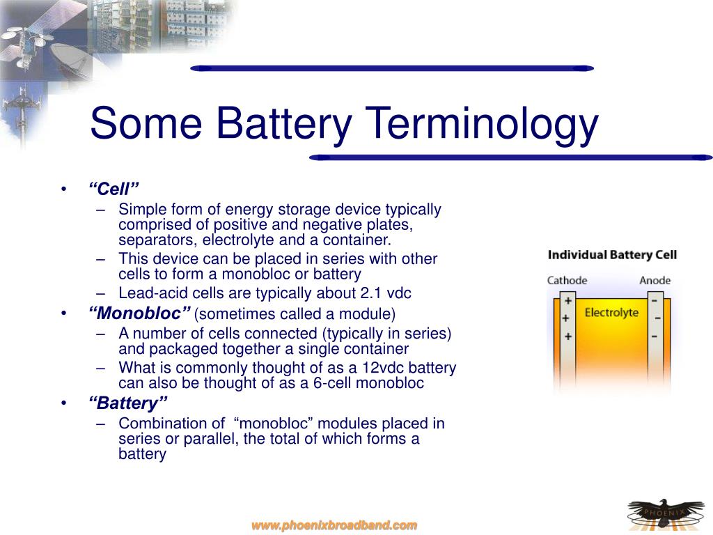 PPT - Care and Feeding of DC Power Plant and UPS Batteries PowerPoint  Presentation - ID:466442