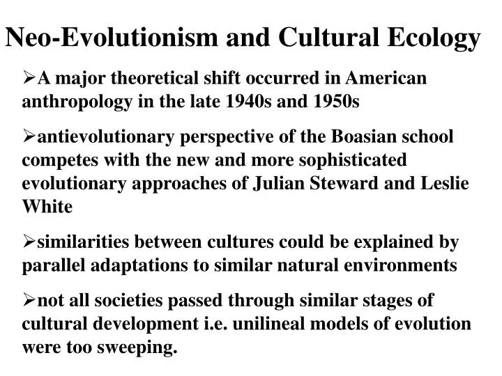 unilineal evolution unilineal evolution