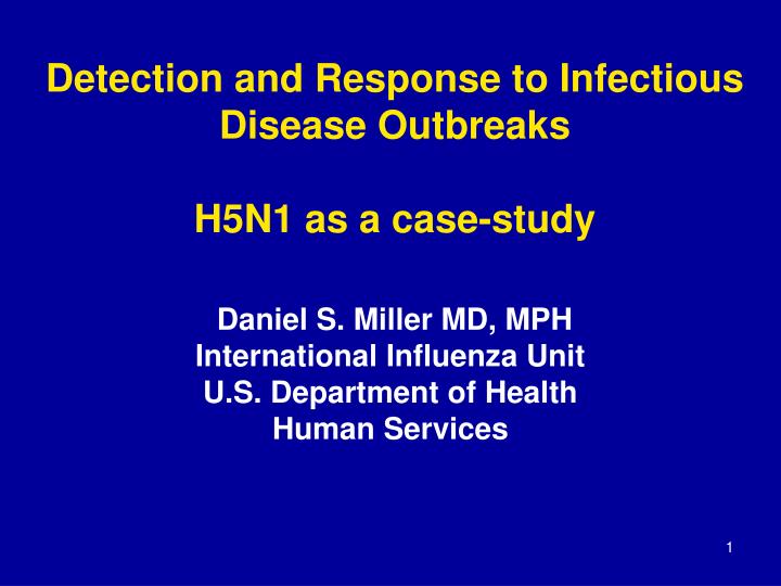 case study of infectious disease