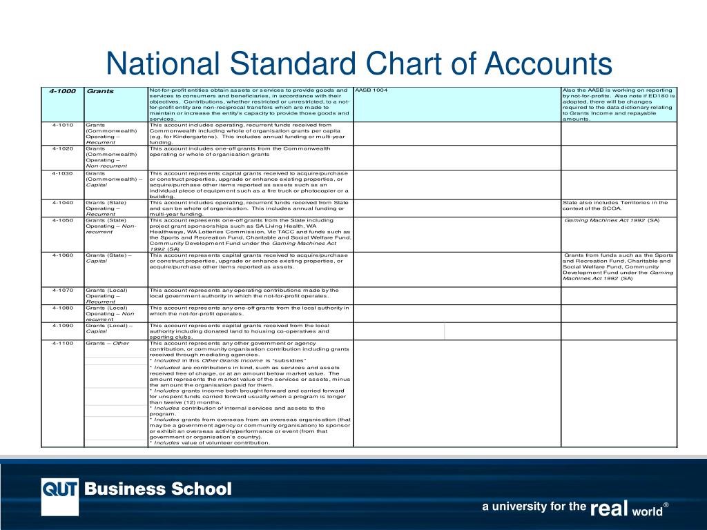 National Standard Chart Of Accounts
