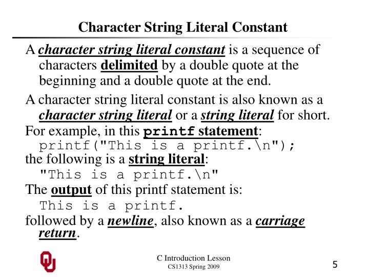 String Literal In C Example at Cayla Dowden blog