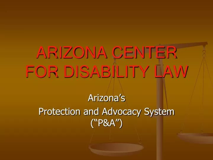 arizona center for disability law n.