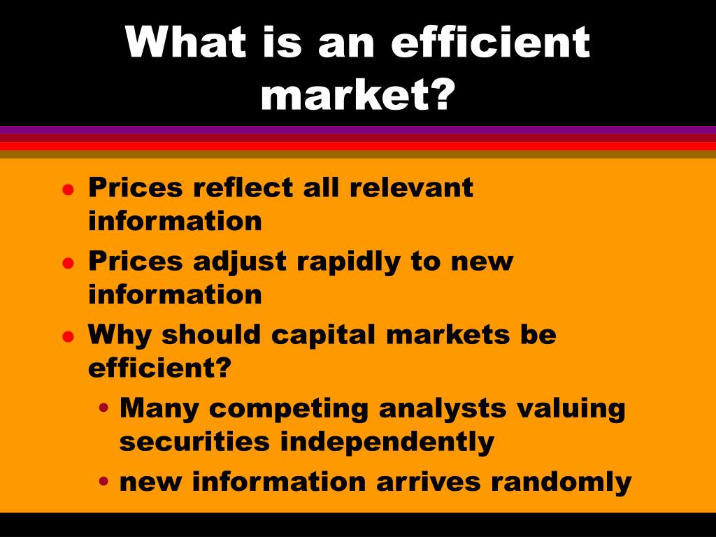 PPT - Market Efficiency PowerPoint Presentation, Free Download - ID:467904