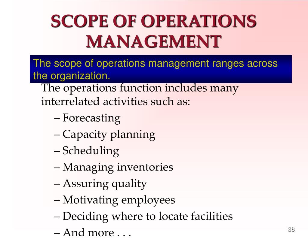 thesis topic for operations management